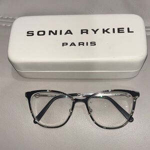 Sonia Rykiel Black Floral Eyeglasses